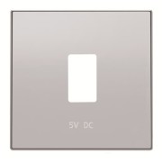 2CLA858520A1301 Накладка для механизма USB зарядного устройства, серия SKY, цвет серебристый алюминий