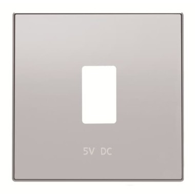2CLA858520A1301 Накладка для механизма USB зарядного устройства, серия SKY, цвет серебристый алюминий