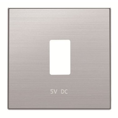 2CLA858520A1401 Накладка для механизма USB зарядного устройства, серия SKY, цвет нержавеющая сталь