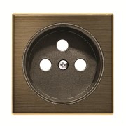 2CLA858700A1201 Накладка для розетки французского стандарта серия SKY, цвет античная латунь