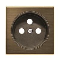 2CLA858700A1201 Накладка для розетки французского стандарта серия SKY, цвет античная латунь