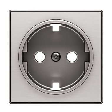 2CLA858800A1401 Накладка для розетки SCHUKO, серия SKY, цвет нержавеющая сталь