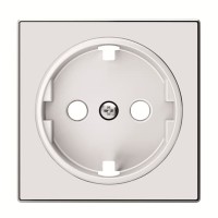 2CLA858800A2101 Накладка для розетки SCHUKO, серия SKY, цвет стекло белое