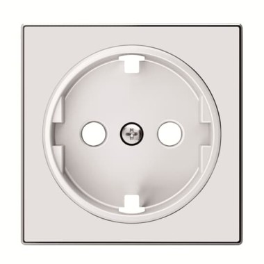 2CLA858800A2101 Накладка для розетки SCHUKO, серия SKY, цвет стекло белое
