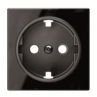 2CLA858800A2501 Накладка для розетки SCHUKO, серия SKY, цвет стекло чёрное