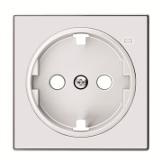 2CLA858880A1101 Накладка для розетки SCHUKO с линзой для контрольной подсветки, серия SKY, цвет альпийский белый