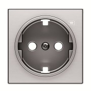 2CLA858880A1401 Накладка для розетки SCHUKO с линзой для контрольной подсветки, серия SKY, цвет нержавеющая сталь