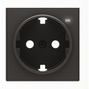 2CLA858880A1501 Накладка для розетки SCHUKO с линзой для контрольной подсветки, серия SKY, цвет чёрный барх.