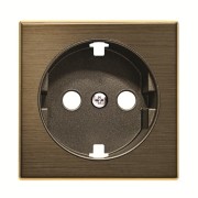 2CLA858890A1201 Накладка для розетки SCHUKO с плоской поверхностью, серия SKY, цвет античная латунь