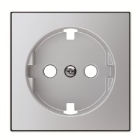 2CLA858890A1301 Накладка для розетки SCHUKO с плоской поверхностью, серия SKY, цвет серебристый алюминий