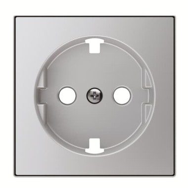 2CLA858890A1301 Накладка для розетки SCHUKO с плоской поверхностью, серия SKY, цвет серебристый алюминий