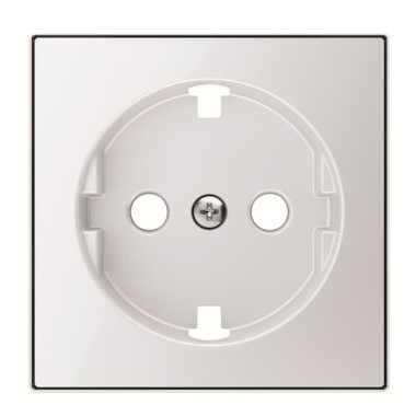 2CLA858890A2101 Накладка для розетки SCHUKO с плоской поверхностью, серия SKY, цвет стекло белое