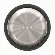 2CLA860130A1501 Клавиша для 1-клавишных выключателей/переключателей/кнопок с линзой подсветки, серия SKY Moon, кольцо чёрное стекло