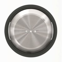2CLA860130A1501 Клавиша для 1-клавишных выключателей/переключателей/кнопок с линзой подсветки, серия SKY Moon, кольцо чёрное стекло