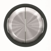 2CLA861100A1501 Клавиша для 2-клавишных выключателей/переключателей/кнопок, серия SKY Moon, кольцо чёрное стекло