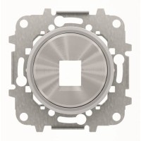 2CLA861810A1401 Накладка для 1-го суппорта/разъёма типа 2017... или 2018..., со стальным суппортом, серия SKY Moon, кольцо хром