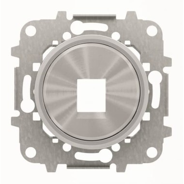 2CLA861810A1401 Накладка для 1-го суппорта/разъёма типа 2017... или 2018..., со стальным суппортом, серия SKY Moon, кольцо хром