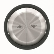 2CLA864400A1501 Клавиша для механизма выключателя жалюзи 8144 и 8144.1, серия SKY Moon, кольцо чёрное стекло