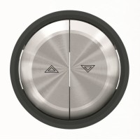 2CLA864400A1501 Клавиша для механизма выключателя жалюзи 8144 и 8144.1, серия SKY Moon, кольцо чёрное стекло