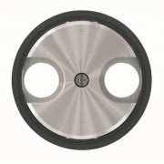 2CLA865000A1501 Накладка для TV-R розетки, серия SKY Moon, кольцо чёрное стекло