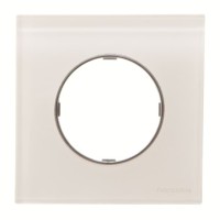 2CLA867100A3001 Рамка 1-постовая, серия SKY Moon, цвет стекло белое