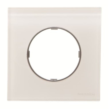 2CLA867100A3001 Рамка 1-постовая, серия SKY Moon, цвет стекло белое