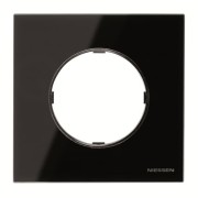 2CLA867100A3101 Рамка 1-постовая, серия SKY Moon, цвет стекло чёрное