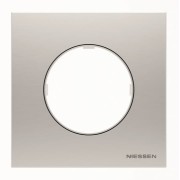 2CLA867100A4001 Рамка 1-постовая, серия SKY Moon, цвет нержавеющая сталь