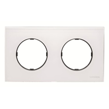 2CLA867200A3001 Рамка 2-постовая, серия SKY Moon, цвет стекло белое