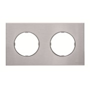 2CLA867200A4001 Рамка 2-постовая, серия SKY Moon, цвет нержавеющая сталь