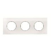 2CLA867300A3001 Рамка 3-постовая, серия SKY Moon, цвет стекло белое