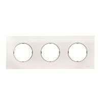 2CLA867300A3001 Рамка 3-постовая, серия SKY Moon, цвет стекло белое