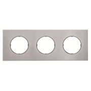 2CLA867300A4001 Рамка 3-постовая, серия SKY Moon, цвет нержавеющая сталь