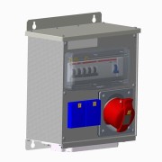 2CMA100020R1000 Бокс M16/2 JFB CTFL с розеткамии фланцами в сборе ,металл, IP44