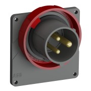 2CMA101260R1000 Вилка с прямым фланцем Easy&Safe 216EBU9W,16A,2P+E,IP67,9ч