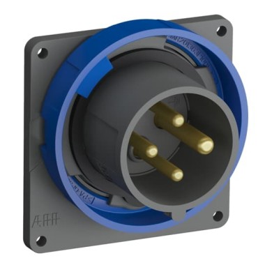 2CMA101266R1000 Вилка с прямым фланцем Easy&Safe 316EBU9W,16A,3P+E,IP67,9ч