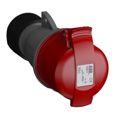 2CMA102037R1000 Розетка кабельная Easy&Safe 332EC3,32А,3P+E,IP44,3ч
