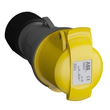 2CMA102038R1000 Розетка кабельная Easy&Safe 332EC4,32А,3P+E,IP44,4ч