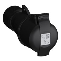 2CMA103582R1000 Розетка кабельная Easy&Safe 316EC6B,16А,3P+E,IP44,6ч,черн