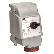 2CMA163255R1000 Розетка с выключателем с блокировкой 216MP1WH,16A,2P+E,IP67,1ч