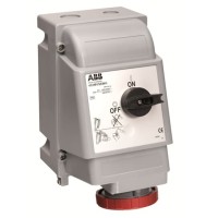 2CMA163255R1000 Розетка с выключателем с блокировкой 216MP1WH,16A,2P+E,IP67,1ч