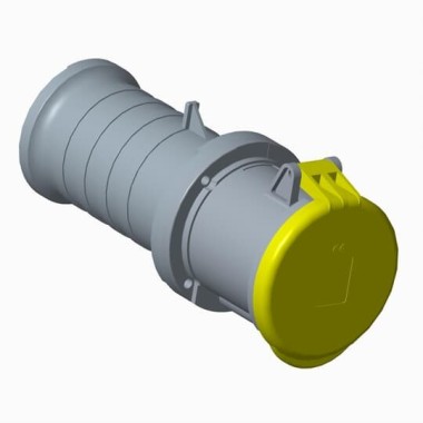 2CMA166838R1000 Розетка кабельная 263C4, 63А, 2P+E, IP44, 4ч