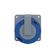 2CMA166948R1000 Розетка панельная с угловым фланцем 232RAU6W, 32A, 2P+E, IP67, 6ч