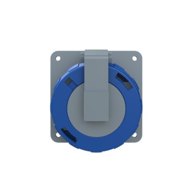 2CMA166948R1000 Розетка панельная с угловым фланцем 232RAU6W, 32A, 2P+E, IP67, 6ч