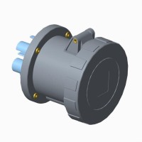 2CMA167134R1000 Розетка панельная с прямым унифицированным фланцем 2125RU1W, 125A, 2P+E, IP67, 1ч