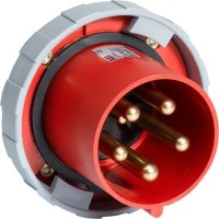 2CMA168115R1000 Вилка панельная с прямым фланцем 463BU6W, 63A, 3P+N+E, IP67, 6ч