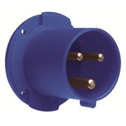 2CMA167212R1000 Вилка панельная с прямым фланцем 263BU6, 63A, 2P+E, IP44, 6ч