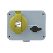 2CMA167622R1000 Розетка с выключателем и механической блокировкой 216MHS4, 16A, 2P+E, IP44, 4ч