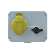 2CMA167629R1000 Розетка с выключателем и механической блокировкой 316MHS4, 16A, 3P+E, IP44, 4ч