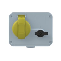 2CMA167629R1000 Розетка с выключателем и механической блокировкой 316MHS4, 16A, 3P+E, IP44, 4ч